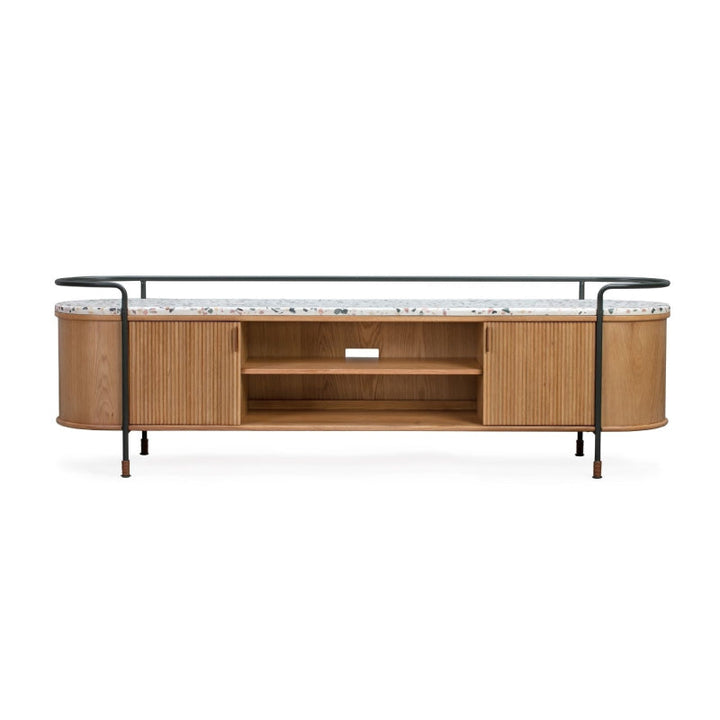 Tierra Tv Unit 210*45*64 Nat Oak Veneer