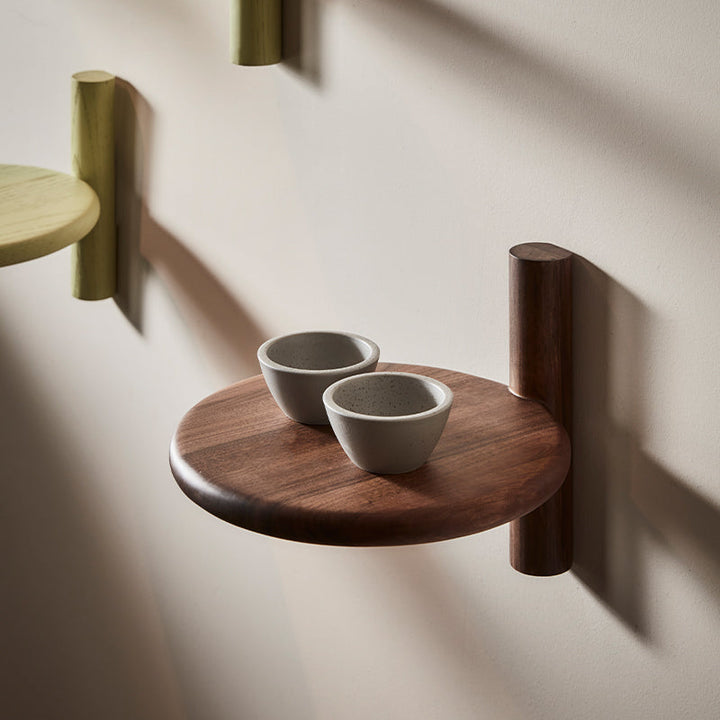 Token Wall Nightstand 25*28*20Cm Nat/Walnut