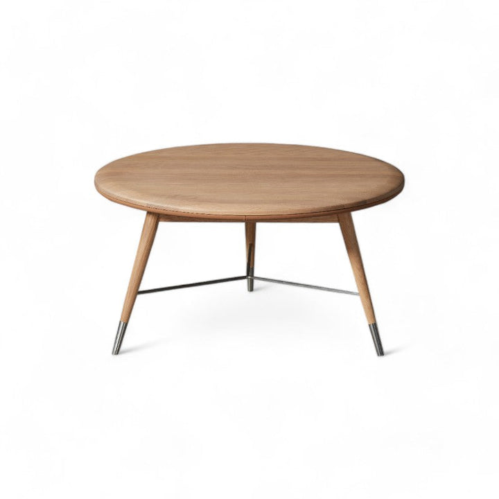 Volta Coffee Table Dia 75*40Cm Solid Oak