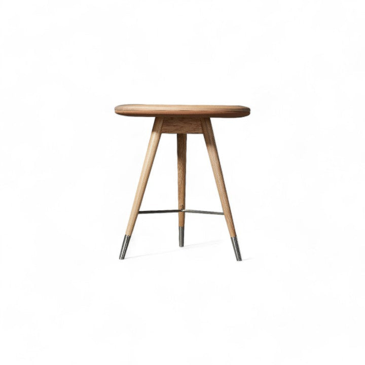 Volta End Table Dia 45*50Cm Solid Oak
