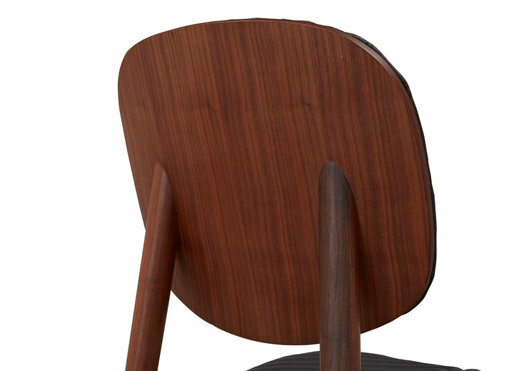 Volta Side Chair 45*55.5*90 Cm Nat/Walnut L079