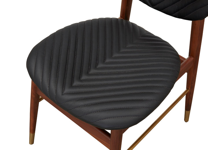 Volta Side Chair 45*55.5*90 Cm Nat/Walnut L079