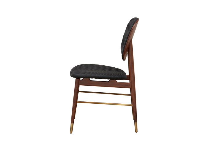 Volta Side Chair 45*55.5*90 Cm Nat/Walnut L079