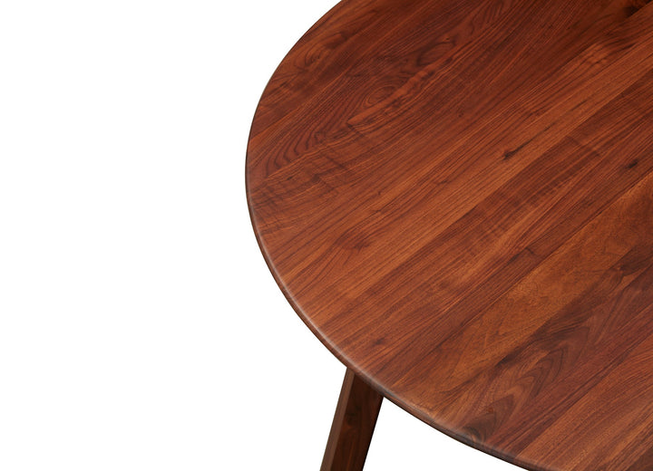 Weiland Dining Table Round 110*75Cm Nat/Walnut
