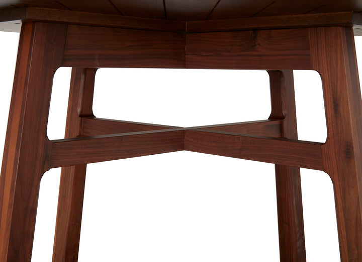 Weiland Dining Table Round 110*75Cm Nat/Walnut