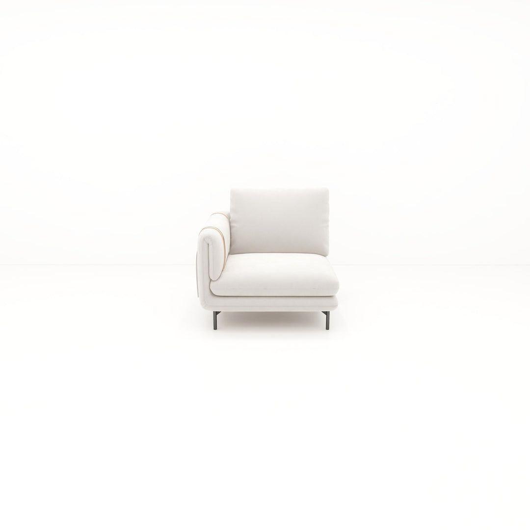 Creme II Sofa 1-Seater with Left Arm