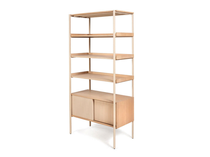 Creme Bookshelf L90*W48*H178Cm