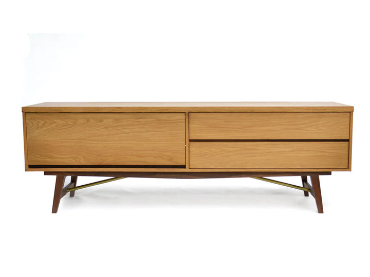 Dual Tone Tv Unit 180*45*60 Cm Walnut Nm11