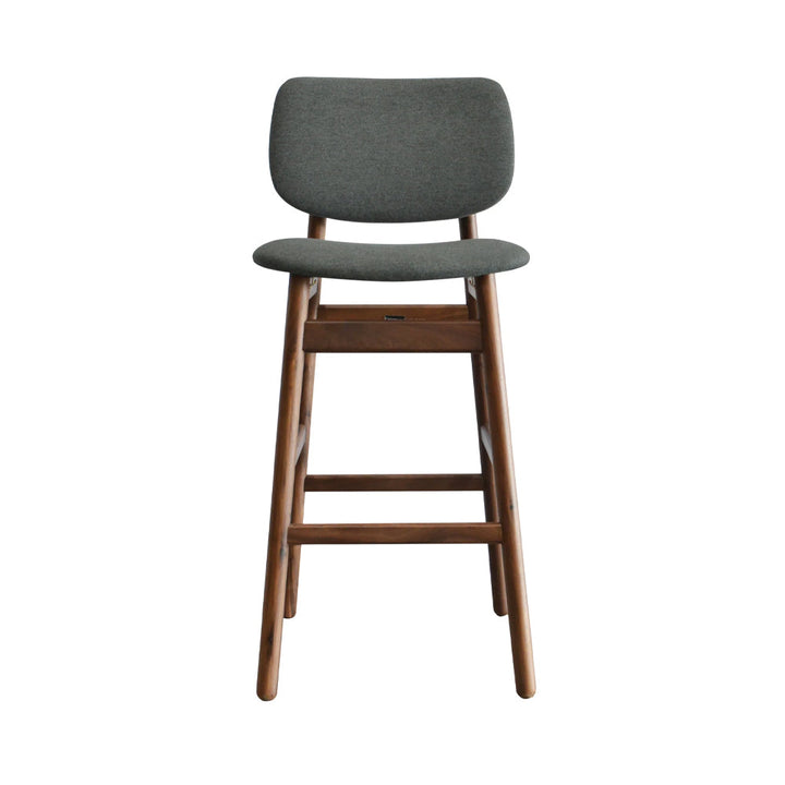 Enkel Barstool 46*55*105 Cm Nat/Walnut Fabric N525