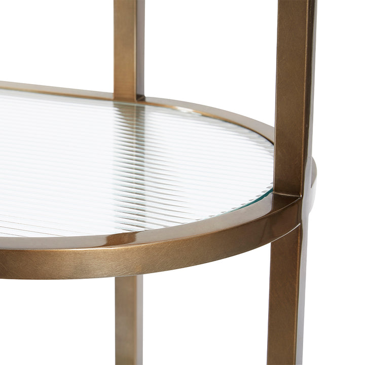 Radial Shelving Champagne 180*45*210Cm