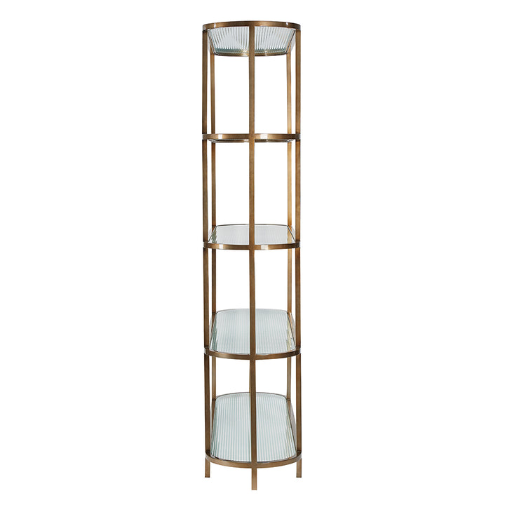 Radial Shelving Champagne 180*45*210Cm