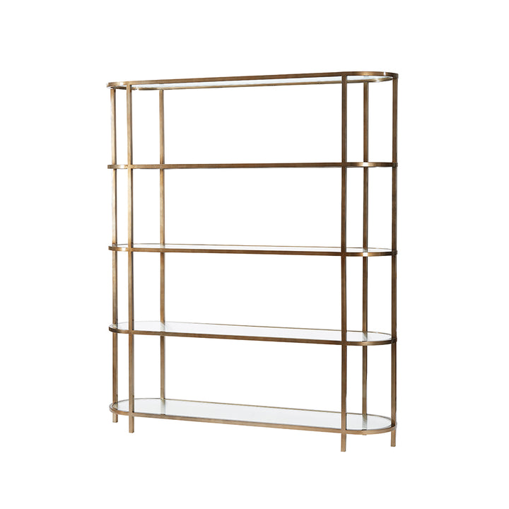 Radial Shelving Champagne 180*45*210Cm
