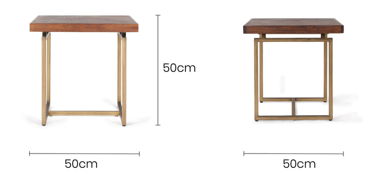 Bruno End Table  0.5 X 0.5 X 0.5M