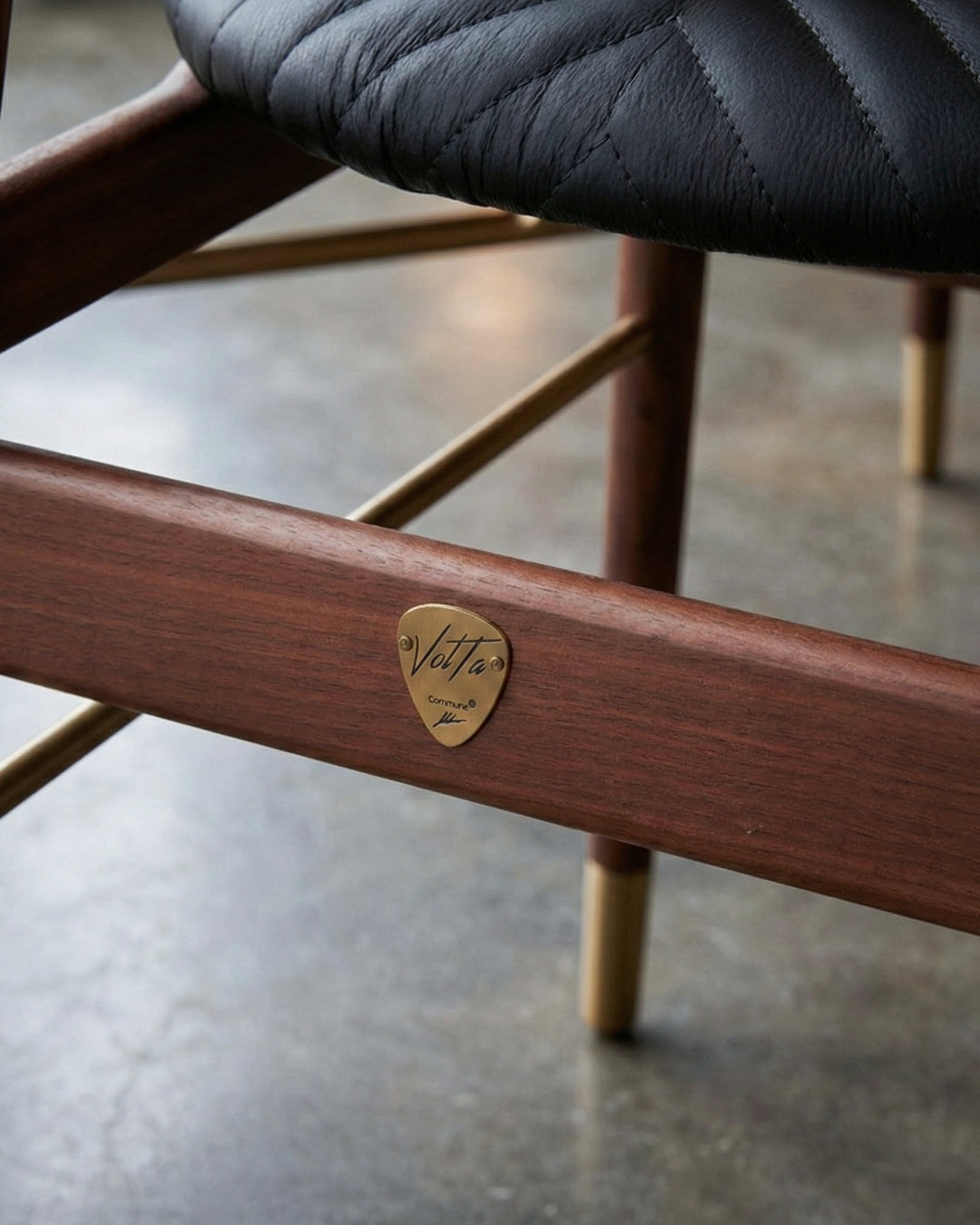 Volta Side Chair 45*55.5*90 Cm Nat/Walnut L079